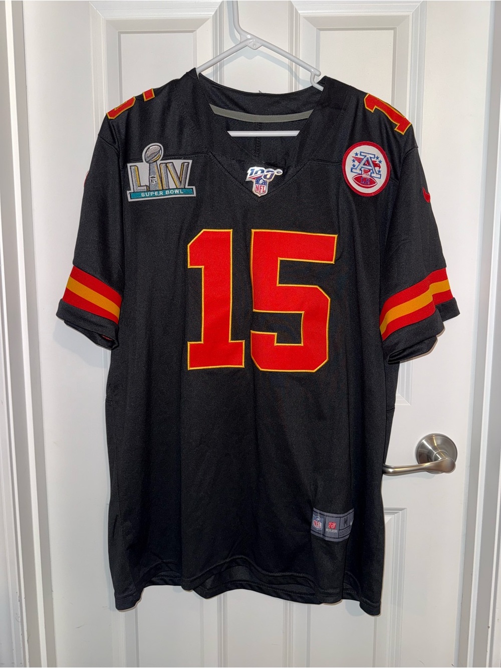 Patrick Mahomes #15 Kansas City Chiefs Black Game Jersey